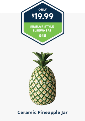 Ceramic Pineapple Jar